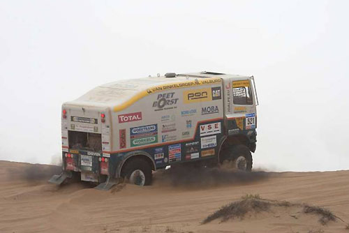 Jan Lammers en Willem Tijsterman passen hun tactiek aan in de Dakar